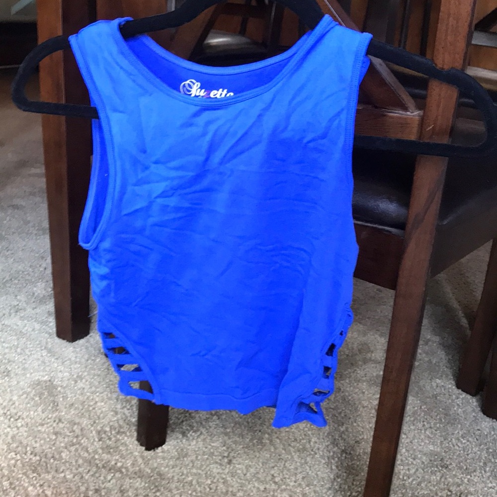 Little Blue workout top